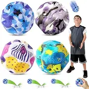 Pack of 4 Astro Jump Ball Galaxy, Moon Ball, High Jumping Rubber Ball, Bouncing Balls in 4 Colours, 7 cm Planet Bouncing Balls, Astro Jump Ball, Bouncing Ball for Children