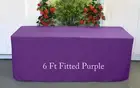 Trestle Table cover tablecloth Fitted Purple fit 6 foot Table folding table fair