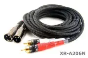 6ft Pro-Series 2-XLR Male to 2-RCA Male Audio Cable, CablesOnline XR-A206N