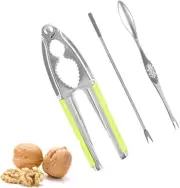 Nut Crackers Walnut Cracker Heavy Duty Tool with 2 PCS Green