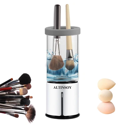 ALTINSOY Makeup Brush Cleaner Machine Electric Cosmetic Brushes Cleanser Washing