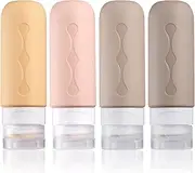 Gemice Travel Bottles for Toiletries TSA Approved (90ml) - BPA Free Leak Proof Containers for Cosmetic Shampoo, Lotion, Soap - Refillable Liquid Accessories
