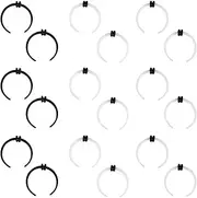 [Qmcandy] Nose Rings Retainer Colorful Bioflex Acrylic Helix Rook Daith Tragus Nose Studs