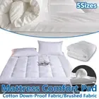 Luxury Quilted Mattress Protector Pad Fitted Topper Bedding Comfort Bed Cover AU
