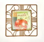 Tuscan Tomato Metal & Ceramic Trivet