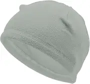 [X AUTOHAUX] Cycling Hat Keep Warm Hard Hat Liner Polar Fleece Fabric Light Gray 26x17cm 1 Pcs