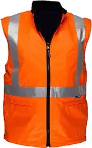 Mover Mens Cross Back Polar Fleece Reversible Vest