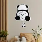 Panda Wall Clock Animal Modern Silent Clock for Kids Room Indoor Dining Room