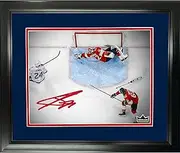Framed Sergei Bobrovsky Playoff Save Florida Panthers Facsimile Laser Engraved Signature Auto 11"x14" Hockey Photo HOFSM Holo