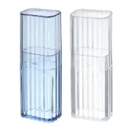 Cotton Swab Holder with Lid Portable Qtip Holder Travel Case Cotton Swab Jar