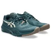 [Asics] GEL-RESOLUTION X 1041A487 Tennis Shoes Men's 300 Saxon Green/Birch 28.0