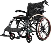 Wheelchair Ultralight Wheelchair for Adults Foldable Self-Propelled Wheelchair Portable Manual Wheelchair W/Handbrake & Storage Bag Transport Chair Mobility Aid for Seniors Driving Trolley
