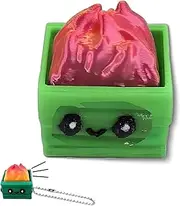 Dumpster Fire Clickie Fidget, Dumpster Fire Desk Accessories, Keyboard Fidget, Office Desk Accessories Decor, for Students, Office Workers, Gamers (RED)