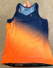 New Specialized SL Tank Sleveless Bike Jersey Cycling Jersey Orange Women Medium