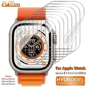 2/5/10pcs Screen Protector for Apple Watch 8 7 6 SE 5 40mm 44mm 45mm Case Friendly Bubble-Free HD Clear iWatch 3 TPU Flexible film