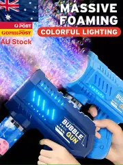 Fully Automatic Bubble Gun Rocket Bubbles Machine Automatic Blower with Bubble L