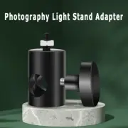 Light Pole Stand Head Mount with 1/4" Thread Screw Adapter Photography Accessory