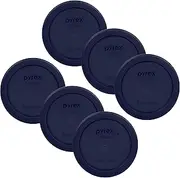 [Pyrex] 1 Cup Round Plastic Cover Lids 6-Pack Blue