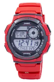 Casio World Time Alarm World Map Illuminator AE-1000W-4AV 100M Mens Watch