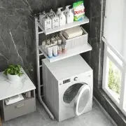 Adjustable Laundry Shelf over Toilet Washing Machine Storage Rack above Washer D