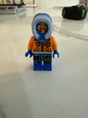 Lego Mini Figure City - Arctic Explorer Male With Orange Bezel - 60036 - NEW