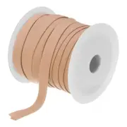 1/2 Inch Double Fold Bias Tape Continuous Bulk Bias Tape (Light Orange 25 Yards)