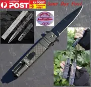 Folding Knife Pocket Survival Outdoor Hunting Camping Climb BBQ Hook Clasp Knife