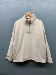 PING Collection Golf Pullover Men’s Large Sand Beige Quarter-Zip Windbreaker