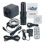 48MP Industrial Microscope Camera FHD w/ 180X C-Mount Lens 56-LED Ring Light