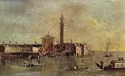 19 Paintings View Of Island Of San Giorgio In Alga Venice Francesco Guardi scenery Oil Art on Canvas - Famous Artworks 02, 80-$3000 Hand Painted by Art Academies' Teachers