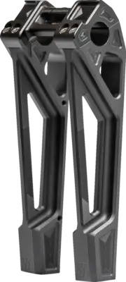 KODLIN USA Fastback Risers - Includes Clamp - 10" - Black K55127