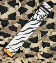 NEW KM Paintball Universal JT Goggle Strap - 09 White/Orange Tiger Stripe