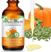 Pumpkin Seed Oil for Hair Growth, Organic Pumpkin Seed Oil, 100% Pure, Moisturizing Scalp, for All Hair Types, 2.0 Fl Oz