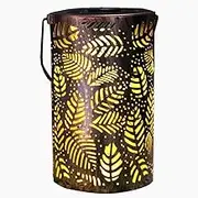 Leaf Projection Solar Hollow Light Iron Pattern Projection Light Outdoor Courtyard Garden Decorative Landscape Light