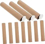 DECOMELODY 10Pcs Paper Mailing Tubes End Caps for Shipping and Storing Posters Drawings and Artwork Packing Material for Safe Transport and Practical Use