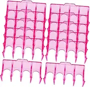 Ipetboom 12pcs Hair Perm Rods Rack Lightweight and Portable Curling Rod Holder for Salon Use Sleek Design for Efficient Organization of Hairdressing Tools Elegant Storage