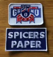 Collingwood Football Club 1990 AFL Grand Final & SPICERS PAPER jumper patch set