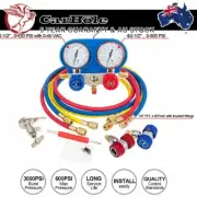 R134A Refrigeration Manifold Gauge Set Kit for R502 R22 R12 Diagnostic AC HVAC