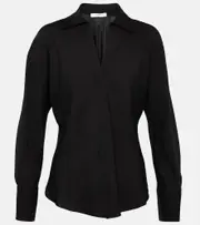 [Vince] Vince Silk georgette blouse AU 6 black
