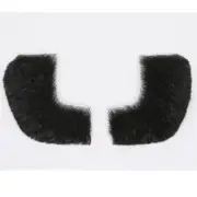 Black 100% Human Hair European Character Elegant Mutton Chop Sideburns 2019