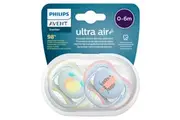 Philips Avent Ultra Air Soother 0-6 Month 2 Pack