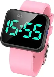 Findtime Children's Digital Watch Fitness Tracker Without App Pedometer Distance 16 Alarm Clock Countdown Kids Watch LED Digital Watch Children Women Seniors Fitness Bracelet Boys Girls