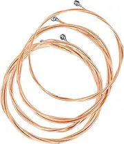 GLSTOY 4Pcs String Strings Coated Wrapped Bass Strings Durable Metal Replacement for Wooden Bass Instruments Practical Accessory for Professional Musicians for Repair and Maintenance