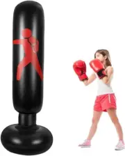 Inflatable Punching Bag 160Cm Free Standing Boxing Bag Durable PVC Material Adul