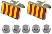 [Select Gifts] Shirt Dress Studs Northumbria County England Flag Cufflinks