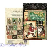 GRAPHIC 45 Christmas Time Journaling & Ephemera Cards New!