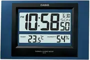 Casio Wall Clock ID-16S-2DF ID16 With Temperature & Humidity Display