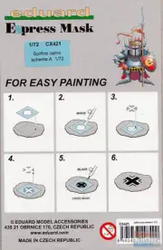 EDUCX421 1:72 Eduard Mask - Spitfire Camo Scheme A