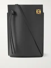 [LOEWE] LOEWE - Dice Pocket Embellished Leather Shoulder Bag - Black - One size One size Black