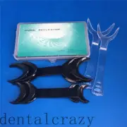 Dental Tool Stainless Steel Mirror+Black T-Shaped + Orthodontic Cheek Lip Opener